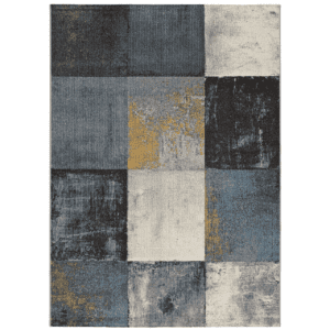 Alfombra Geométrica PatchWork Adra 12152 Gris - Universal (1)