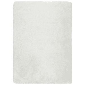 Alfombra Shaggy Lavable Alpaca Liso Blanco - Universal (1)