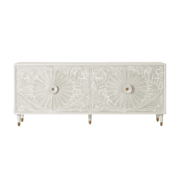 Aparador Madera Mango Puertas Talladas 190x40x80 - Giner y Colomer