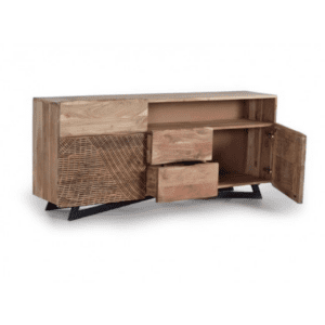 Aparador Tv en Madera de Acacia y Metal - Giner y Colomer - 3