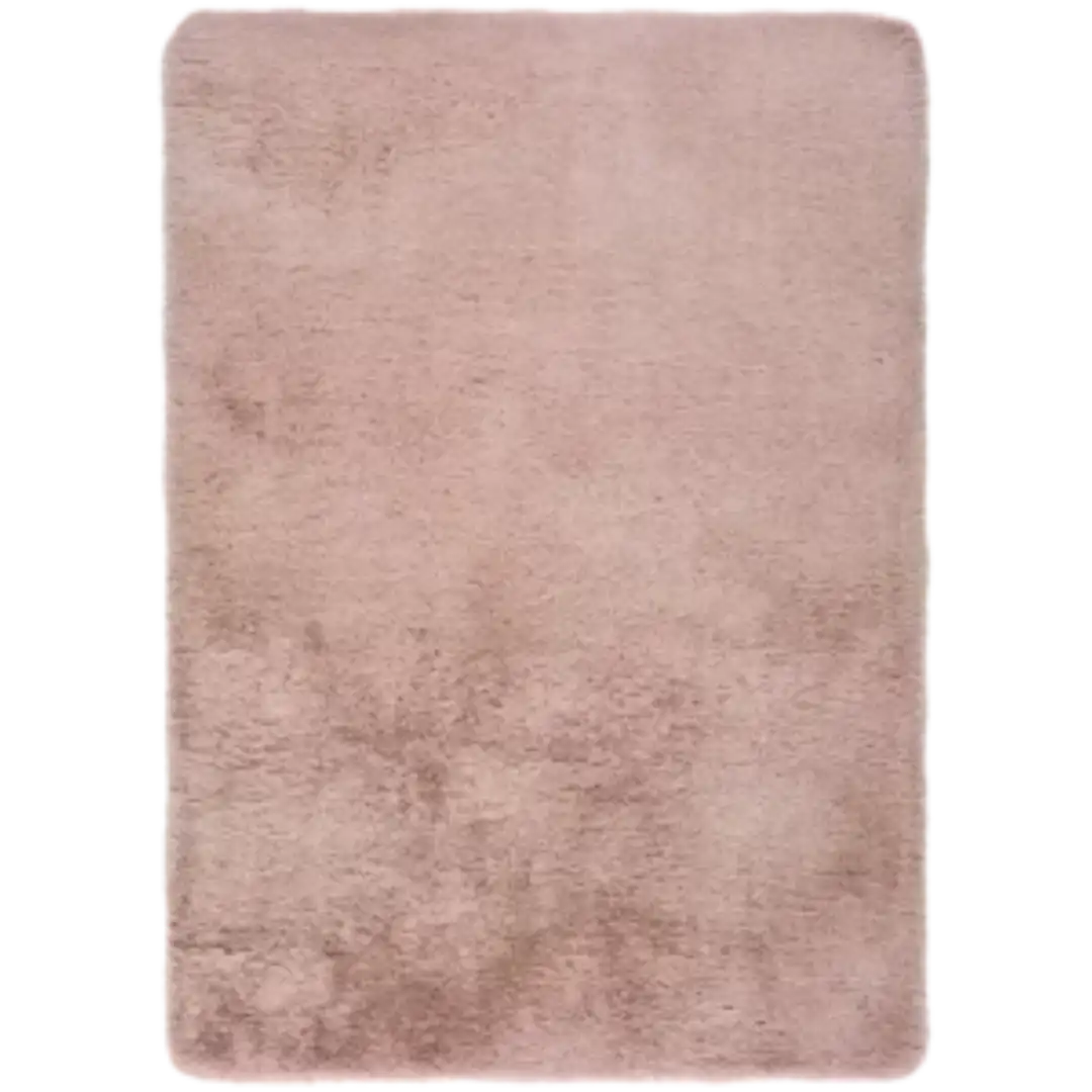 Alfombra Shaggy de Pelo Largo Alpaca Liso Maquillaje - Universal