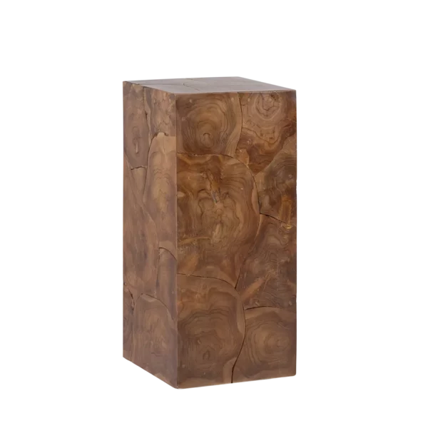 Pedestal de Trozos de Madera de Teca (1)