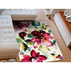ALFOMBRA CON MOTIVOS NATURALES Y FLORALES COLORS 21854 MULTI UNITRAMA