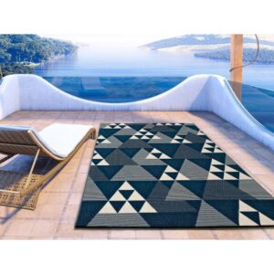 ALFOMBRA GEOMÉTRICA CLHOE 20409 AZUL UNITRAMA