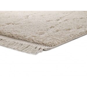 ALFOMBRA SHAGGY DE PELO LARGO KAI 116 BLANCO UNITRAMA