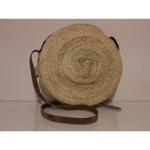BOLSO PALMA GRANDE REDONDO CUERO C/CREMALLERA