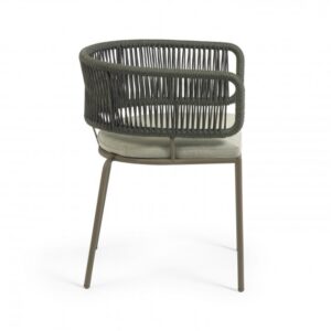 SILLA NADIN CUERDA VERDE Y ACERO GALVANIZADO KAVE HOME