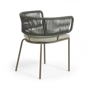 SILLA NADIN CUERDA VERDE Y ACERO GALVANIZADO KAVE HOME