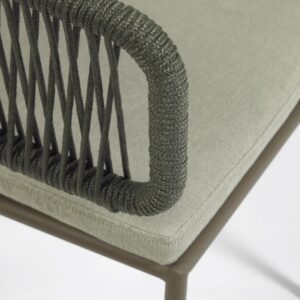 SILLA NADIN CUERDA VERDE Y ACERO GALVANIZADO KAVE HOME