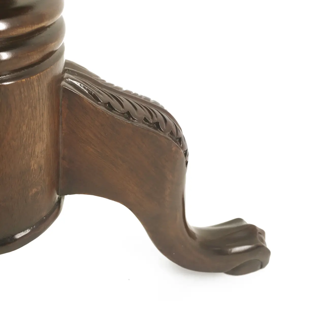 Mesita Redonda Velador 2 Cajones Madera Caoba Colección Vintage 60x60x70 Cm - Moycor (2)