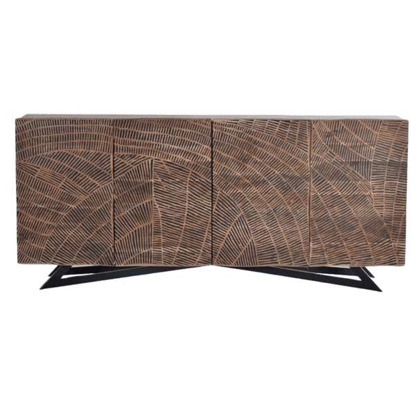 Aparador Madera de Mango 4 Puertas - Giner y Colomer5-Photoroom