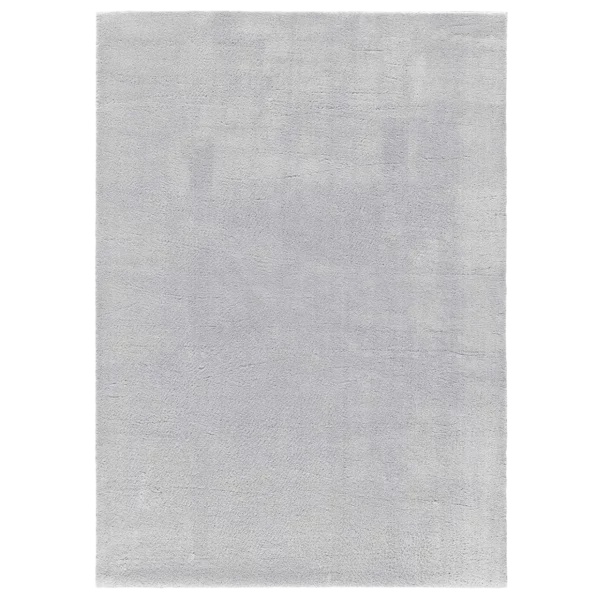 Alfombra Lisa tipo Shaggy Loft Liso Plata - Universal (1)