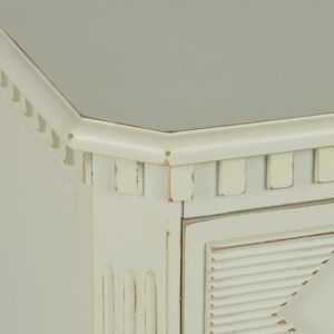 MESITA 3 CAJONES BLANCO ROTO DM-MADERA 45 X 36 X 66 CM IXIA