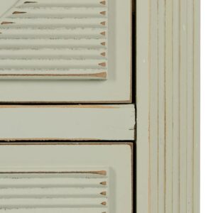 MESITA 3 CAJONES BLANCO ROTO DM-MADERA 45 X 36 X 66 CM IXIA