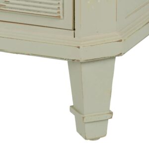 MESITA 3 CAJONES BLANCO ROTO DM-MADERA 45 X 36 X 66 CM IXIA