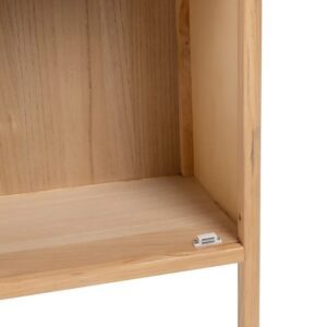 VITRINA NATURAL MADERA DM DECORACIÓN 47 X 34 X 170 CM IXIA