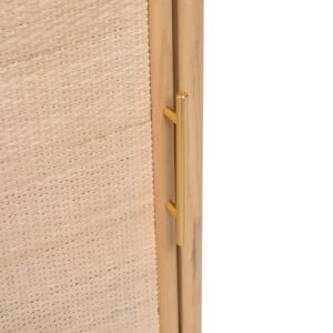 VITRINA NATURAL MADERA DM DECORACIÓN 47 X 34 X 170 CM IXIA