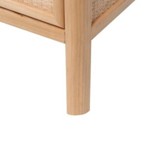 VITRINA NATURAL MADERA DM DECORACIÓN 47 X 34 X 170 CM IXIA