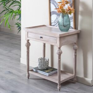 CONSOLA NATURAL MADERA MINDI 72 X 47 X 77 CM IXIA
