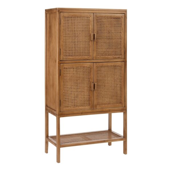 ARMARIO NATURAL RATÁN/MADERA SALÓN 80 X 40 X 160 CM IXIA
