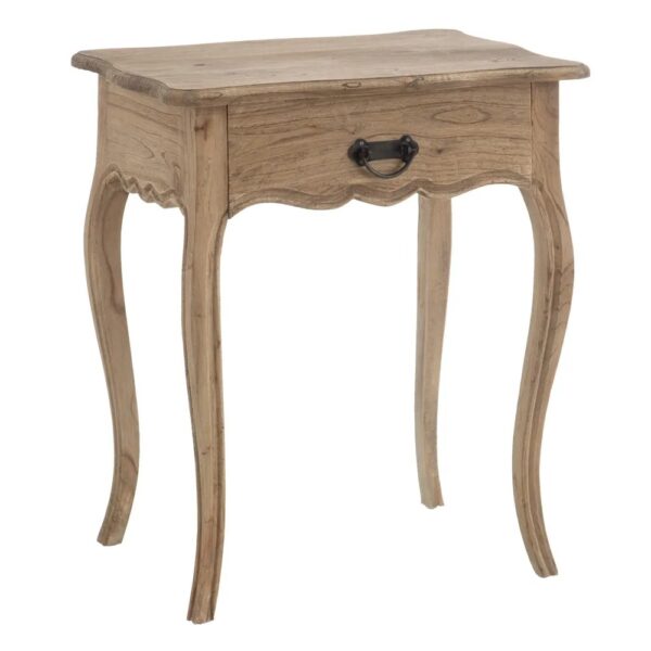 MESITA NATURAL MADERA MINDI DORMITORIO IXIA