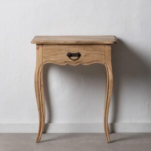 MESITA NATURAL MADERA MINDI DORMITORIO IXIA