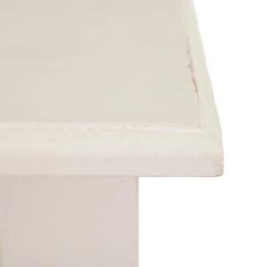 MESITA NOCHE BLANCO ROTO MADERA MINDI IXIA