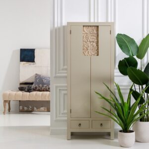 ARMARIO TAUPE DM DORMITORIO 60 X 30 X 150 CM IXIA