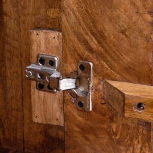 ARMARIO MARRÓN MADERA DE MANGO SALÓN 105 X 43 X 180 CM IXIA