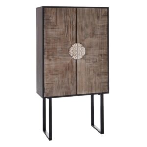 ARMARIO MARRÓN OSCURO 90 X 38 X 175 CM IXIA