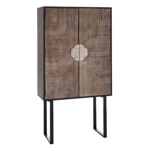 ARMARIO MARRÓN OSCURO 90 X 38 X 175 CM IXIA