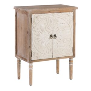 ARMARIO NATURAL-BLANCO MADERA 64 X 37 X 86 CM IXIA