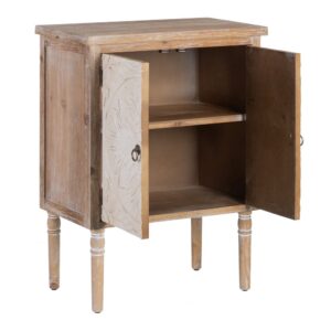 ARMARIO NATURAL-BLANCO MADERA 64 X 37 X 86 CM IXIA