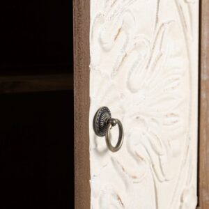 ARMARIO NATURAL-BLANCO MADERA 64 X 37 X 86 CM IXIA