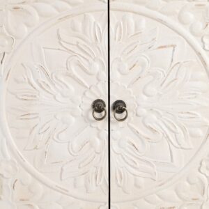 ARMARIO NATURAL-BLANCO MADERA 64 X 37 X 86 CM IXIA