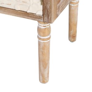 ARMARIO NATURAL-BLANCO MADERA 64 X 37 X 86 CM IXIA