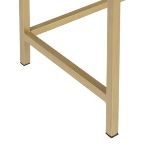 CONSOLA BEIGE-ORO METAL / RESINA 81,50 X 41 X 77 CM IXIA