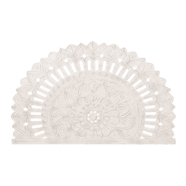 CABECERO BLANCO ROZADO DM DORMITORIO 155 X 100 CM IXIA