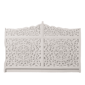 CABECERO BLANCO ROZADO DM-MADERA 180 X 123 CM IXIA