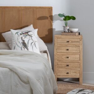 CABECERO NATURAL RATÁN/MADERA 160 X 60 CM IXIA