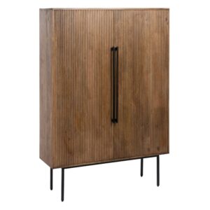 ARMARIO MARRÓN MADERA DE MANGO SALÓN 120 X 40 X 180 CM IXIA
