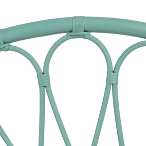CABECERO VERDE RATÁN DORMITORIO 100 X 3 X 125 CM IXIA