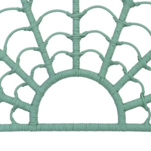 CABECERO VERDE RATÁN DORMITORIO 160 X 3 X 80 CM IXIA