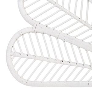 CABECERO BLANCO RATÁN DORMITORIO 160 X 3 X 87 CM IXIA