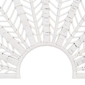 CABECERO BLANCO RATÁN DORMITORIO 160 X 3 X 87 CM IXIA