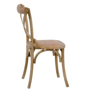SILLA MARRÓN MADERA DE OLMO DECORACIÓN 46 X 42 X 87 CM IXIA