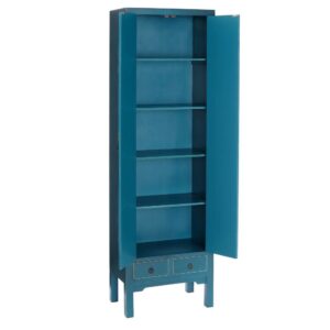 ARMARIO 2 PUERTAS Y 2 CAJONES AZUL DM 55 X 33 X 185 CM IXIA