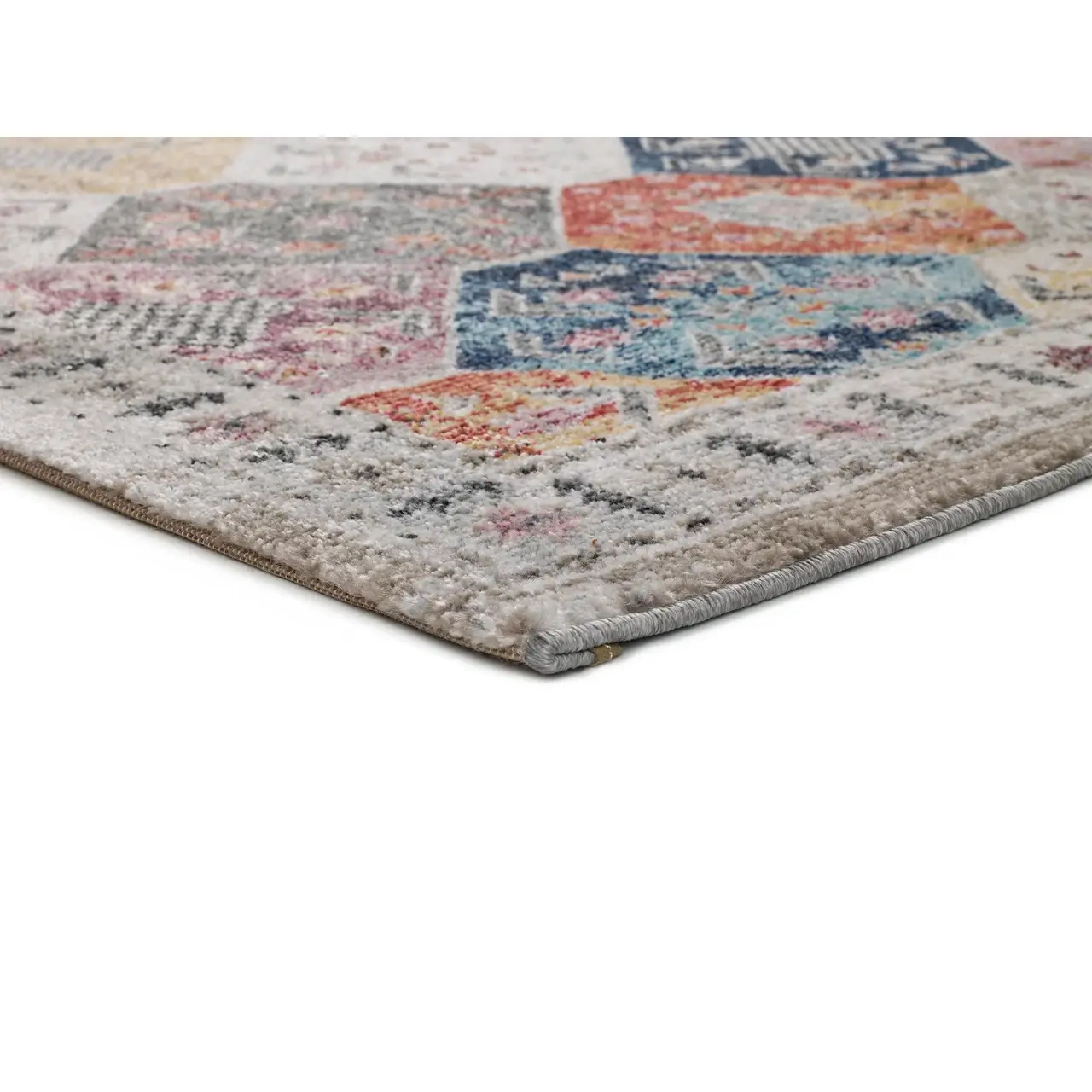 Alfombra Étnica de Estilo Vintage Mirva 20049 Multicolor - Universal-4