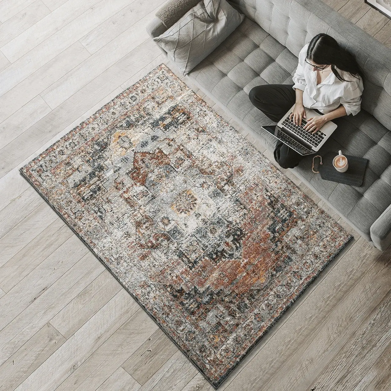 Alfombra Vintage Shiraz 16554 Multicolor - Universal (2)