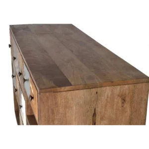 Aparador Madera Mango 11 Cajones Distintas Texturas - Giner y Colomer (4)